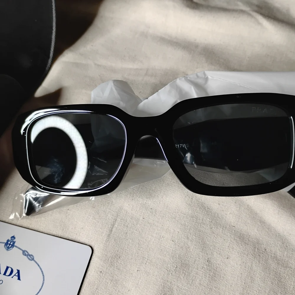 Prada Black Oversized Rectangular Sunglasses - Picture 4 of 10